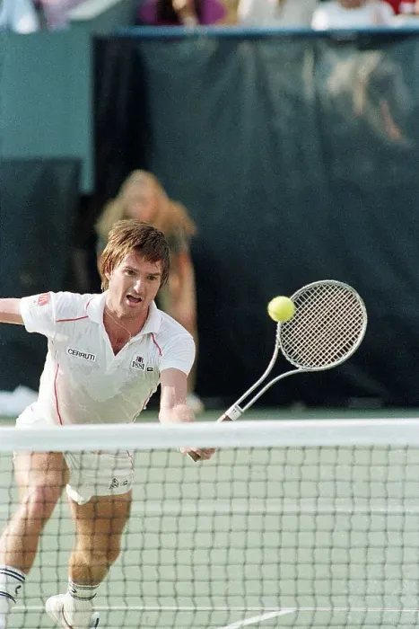 Framed Print : Jimmy Connors Playing at the U.S. Open Framed Print : Jimmy Connors Playing at the U.S. Open