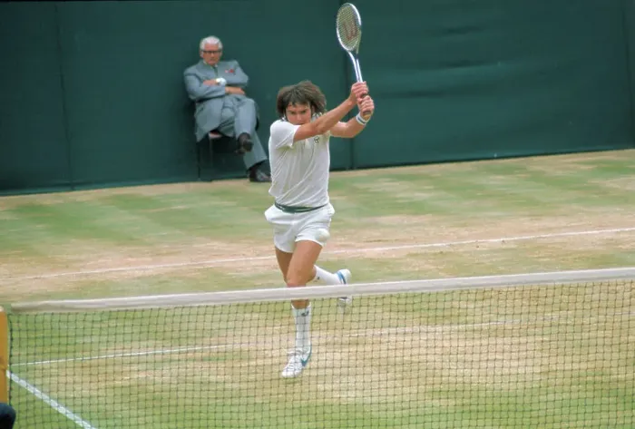 Framed Print : Jimmy Connors Swinging His Racquet Framed Print : Jimmy Connors Swinging His Racquet