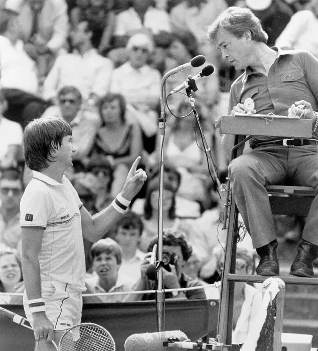 Framed Print : Jimmy Connors Yelling at an Umpire Framed Print : Jimmy Connors Yelling at an Umpire