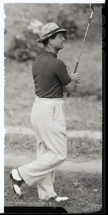 Framed Print : Jimmy Demaret, Golf Club Raised In Air Framed Print : Jimmy Demaret, Golf Club Raised In Air