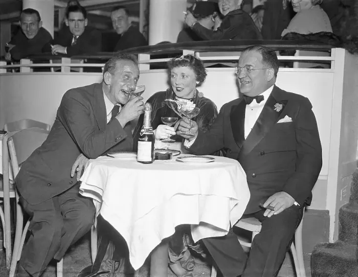 Framed Print : Jimmy Durante With Mayor George J. Zimmerman and Wife Framed Print : Jimmy Durante With Mayor George J. Zimmerman and Wife