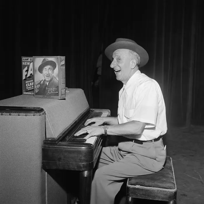 Framed Print : Jimmy Durante On TV Framed Print : Jimmy Durante On TV