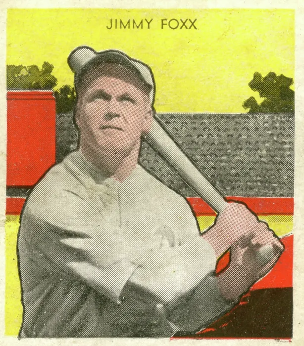 Framed Print : Jimmy Foxx Gum Card Framed Print : Jimmy Foxx Gum Card