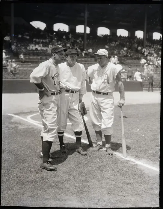 Framed Print : Jimmy Foxx Standing W / Two Fellow Players Framed Print : Jimmy Foxx Standing W / Two Fellow Players