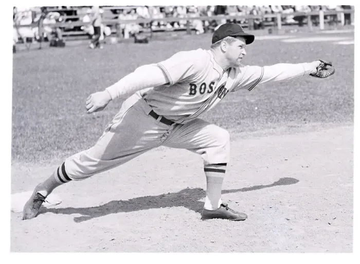 Framed Print : Jimmy Foxx Stretching From First Base Framed Print : Jimmy Foxx Stretching From First Base