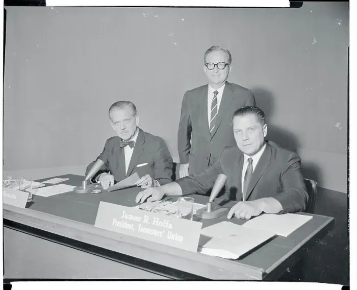 Framed Print : Jimmy Hoffa Appearing on Meet the Press Framed Print : Jimmy Hoffa Appearing on Meet the Press
