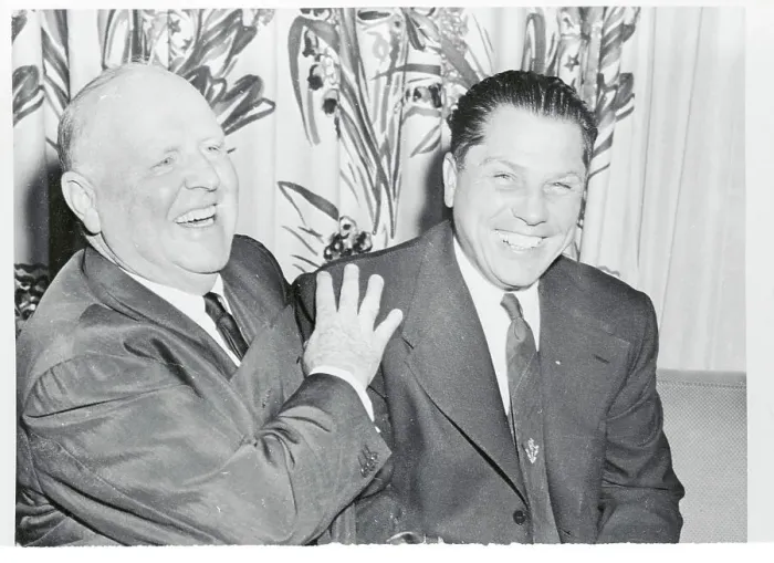 Framed Print : Jimmy Hoffa and Dave Beck Sharing a Laugh Framed Print : Jimmy Hoffa and Dave Beck Sharing a Laugh