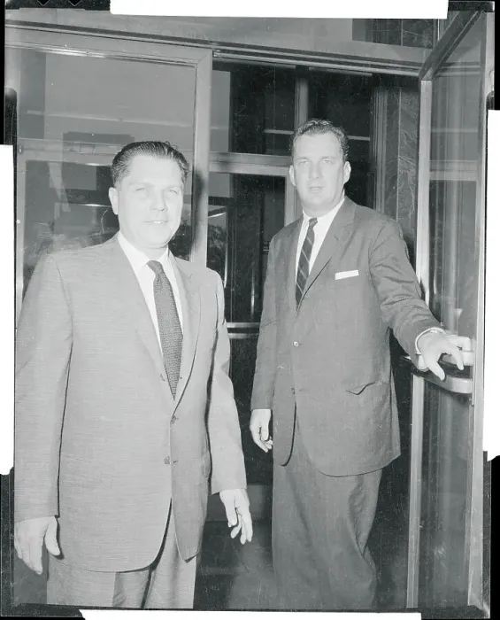 Framed Print : Jimmy Hoffa with Edward Bennett Williams