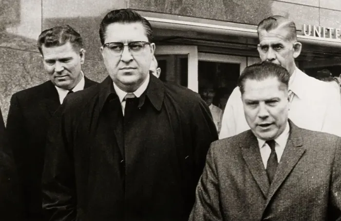 Framed Print : Jimmy Hoffa Leaving Court Framed Print : Jimmy Hoffa Leaving Court