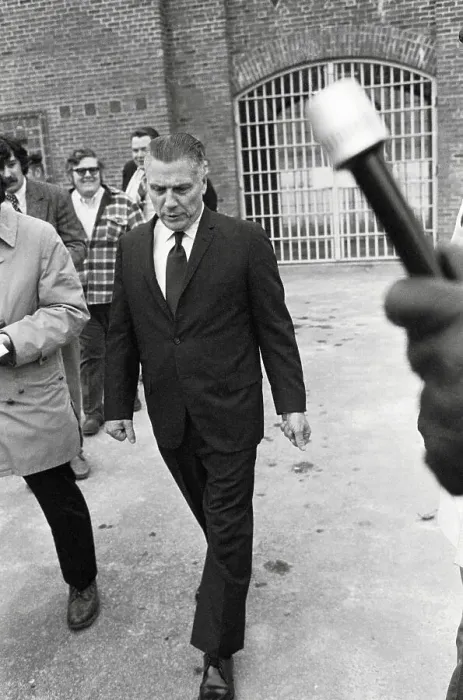 Framed Print : Jimmy Hoffa Leaving Federal Prison Framed Print : Jimmy Hoffa Leaving Federal Prison