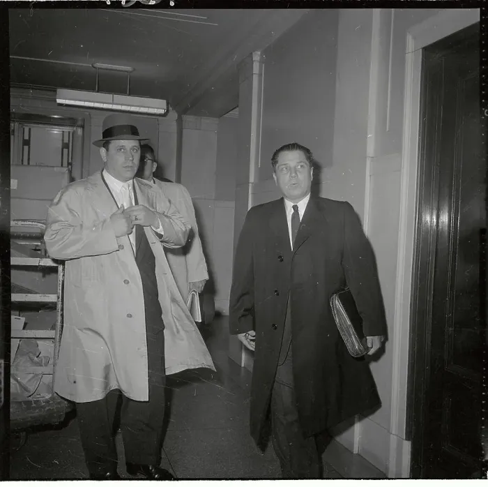 Framed Print : Jimmy Hoffa and Robert B. Baker En Route for Court Framed Print : Jimmy Hoffa and Robert B. Baker En Route for Court