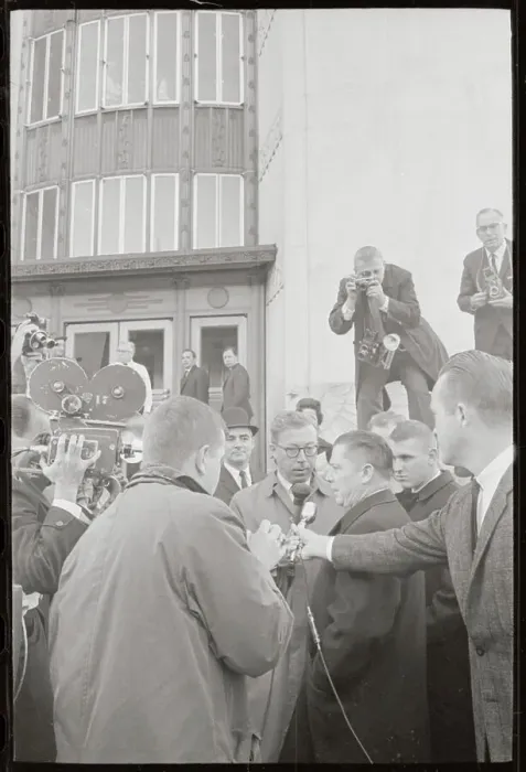 Framed Print : Jimmy Hoffa Speaking to Newsmen Framed Print : Jimmy Hoffa Speaking to Newsmen