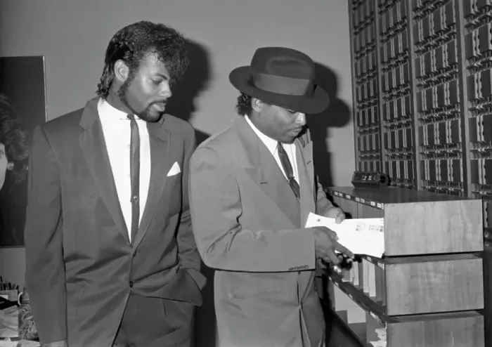 Framed Print : Jimmy Jam and Terry Lewis Visit Right On! Magazine Offices Framed Print : Jimmy Jam and Terry Lewis Visit Right On! Magazine Offices