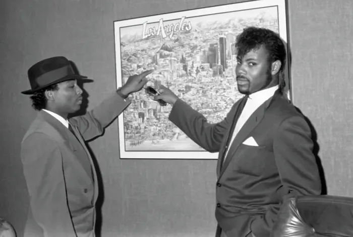 Framed Print : Jimmy Jam and Terry Lewis Visit Right On! Magazine Offices Framed Print : Jimmy Jam and Terry Lewis Visit Right On! Magazine Offices