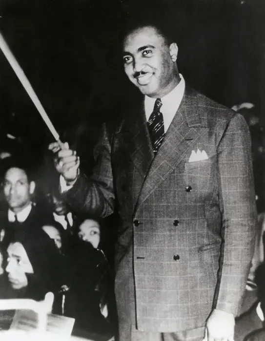 Framed Print : Jimmy Lunceford Directing His Orchestra Framed Print : Jimmy Lunceford Directing His Orchestra