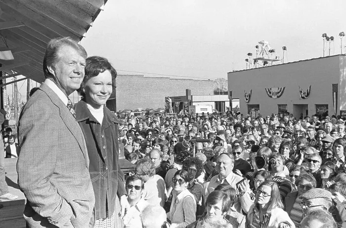 Framed Print : Jimmy and Rosalynn Carter After Election Framed Print : Jimmy and Rosalynn Carter After Election