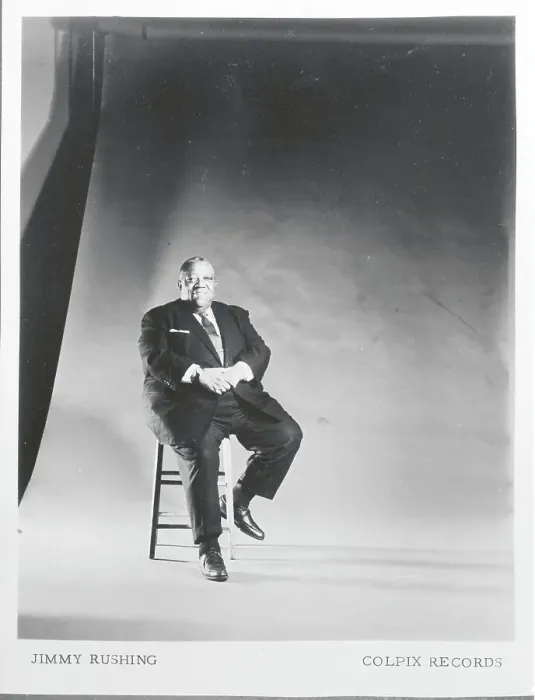 Framed Print : Jimmy Rushing Seated on Stool Framed Print : Jimmy Rushing Seated on Stool