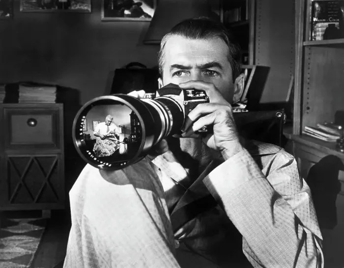Framed Print : Jimmy Stewart as L.B. Jeffries in Rear Window Framed Print : Jimmy Stewart as L.B. Jeffries in Rear Window