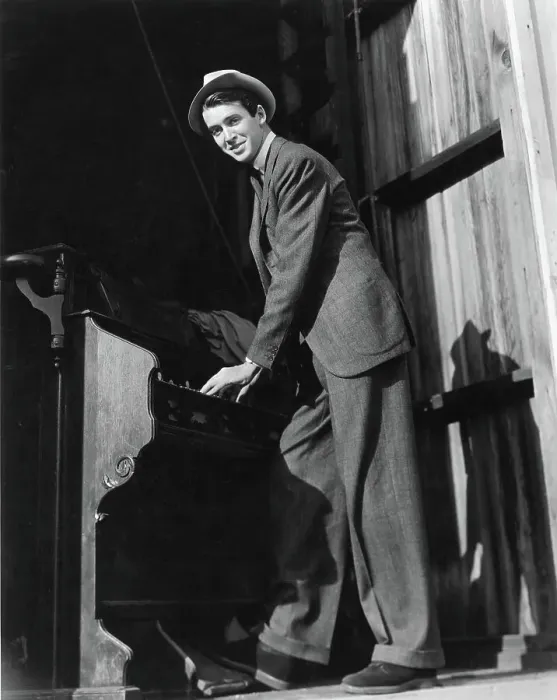 Framed Print : Jimmy Stewart Playing the Piano Framed Print : Jimmy Stewart Playing the Piano