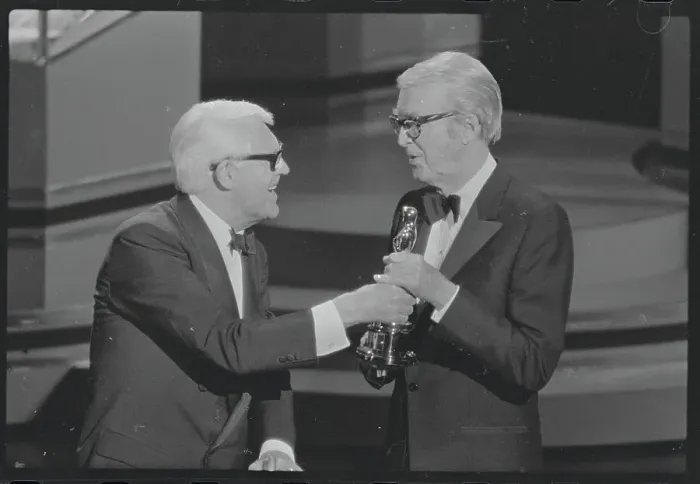 Framed Print : Jimmy Stewart Receiving Oscar Framed Print : Jimmy Stewart Receiving Oscar
