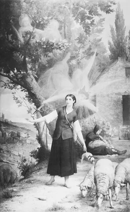 Framed Print : Joan of Arc Having Vision
