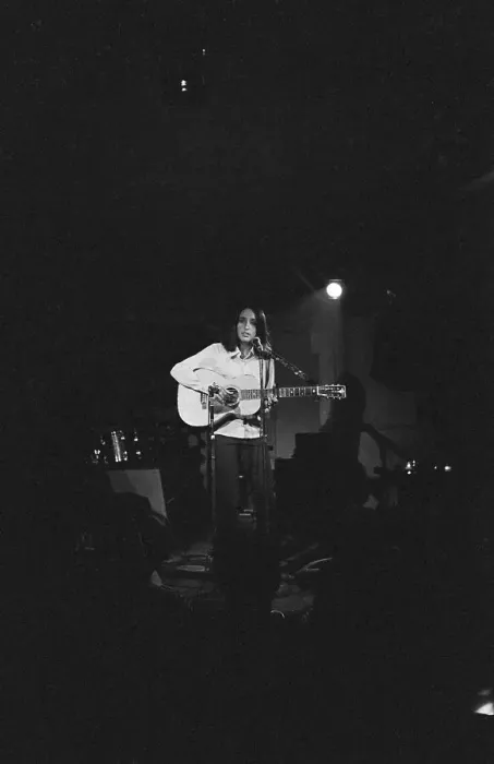 Framed Print : Joan Baez Playing Guitar on Stage Framed Print : Joan Baez Playing Guitar on Stage