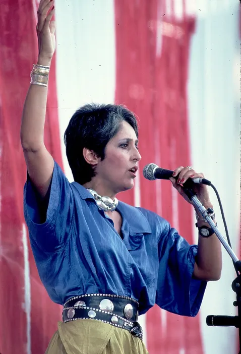 Framed Print : Joan Baez On Stage At Live Aid Framed Print : Joan Baez On Stage At Live Aid