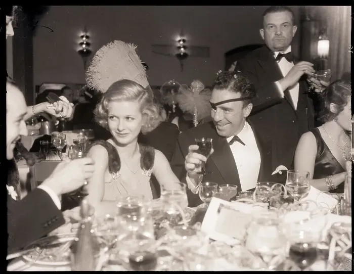 Framed Print : Joan Bennett and Raoul Walsh at Party Framed Print : Joan Bennett and Raoul Walsh at Party