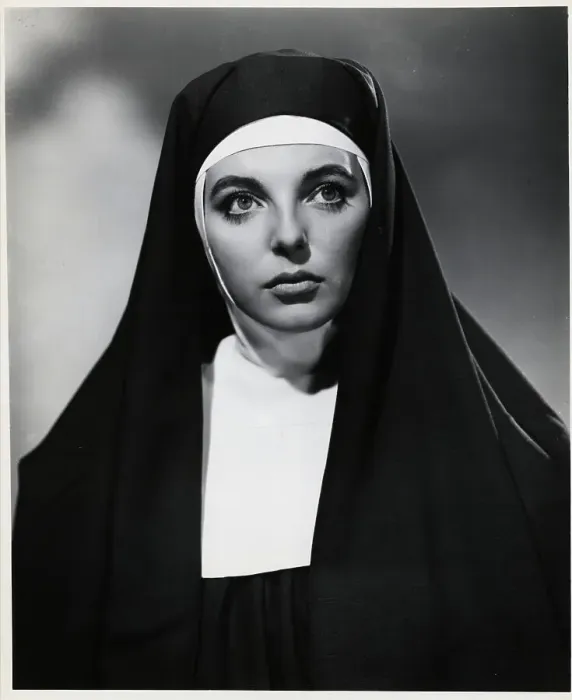 Framed Print : Joan Collins in Nun Habit