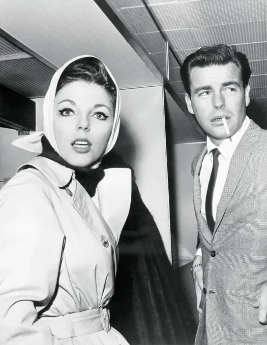 Framed Print : Joan Collins Wearing a Scarf Framed Print : Joan Collins Wearing a Scarf
