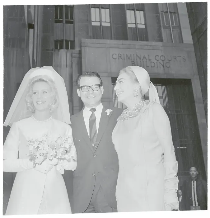 Framed Print : Joan Crawford at Her Daughter Christine's Wedding Ceremony Framed Print : Joan Crawford at Her Daughter Christine's Wedding Ceremony