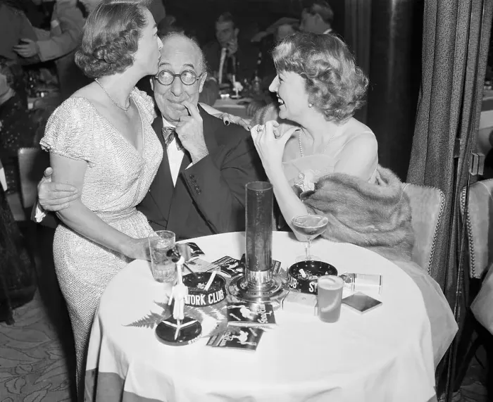 Framed Print : Joan Crawford Kissing Ed Wynn Framed Print : Joan Crawford Kissing Ed Wynn