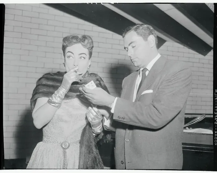 Framed Print : Joan Crawford with Mike Silverman Framed Print : Joan Crawford with Mike Silverman