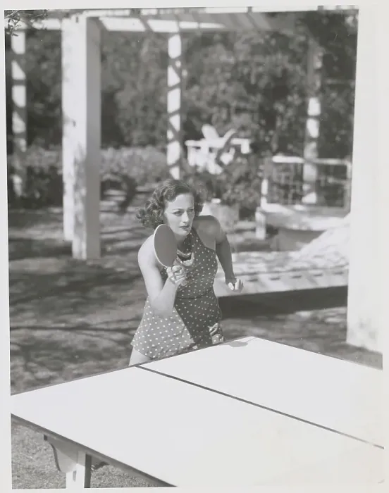 Framed Print : Joan Crawford Playing Ping Pong Framed Print : Joan Crawford Playing Ping Pong