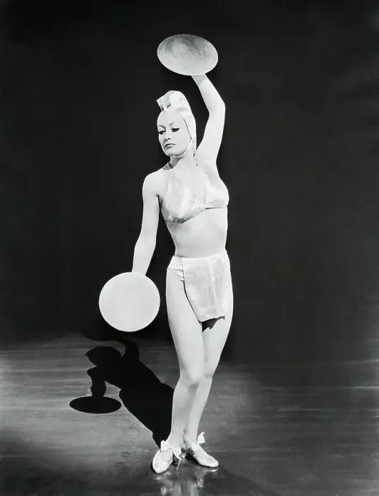 Framed Print : Joan Crawford Posing with Cymbals Framed Print : Joan Crawford Posing with Cymbals