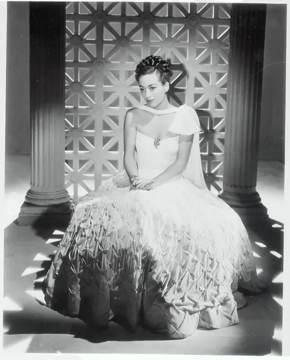 Framed Print : Joan Crawford Posing in Evening Gown