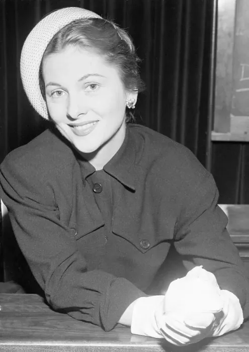 Framed Print : Joan Fontaine Smiling, Headshoulder