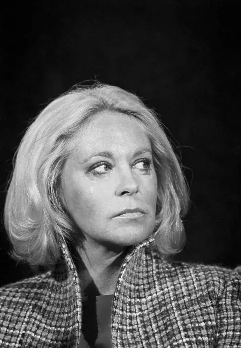 Framed Print : Joan Kennedy Crying Framed Print : Joan Kennedy Crying