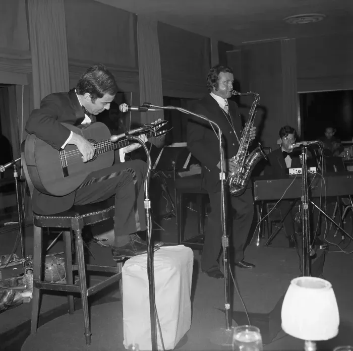 Framed Print : Joao Gilberto And Stan Getz, Musicians Framed Print : Joao Gilberto And Stan Getz, Musicians
