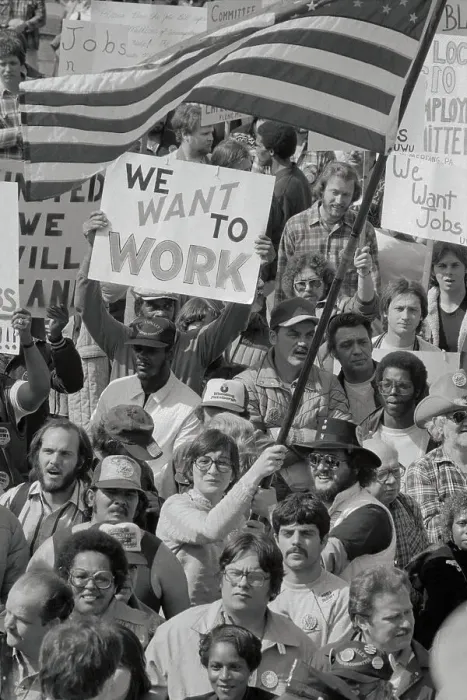 Framed Print : Job Protesters Framed Print : Job Protesters