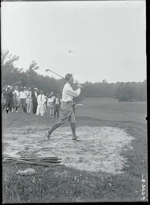 Framed Print : Jock Hutchinson Practicing Shots Framed Print : Jock Hutchinson Practicing Shots