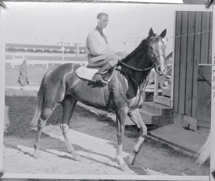 Framed Print : Jockey Eddie Arcaro Sitting on Nellie Flag Framed Print : Jockey Eddie Arcaro Sitting on Nellie Flag