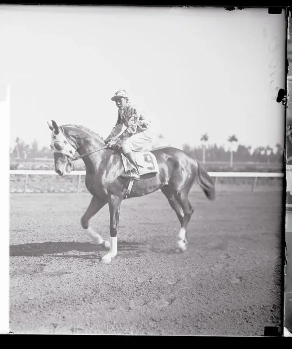 Framed Print : Jockey Riding Horse Around Track Framed Print : Jockey Riding Horse Around Track