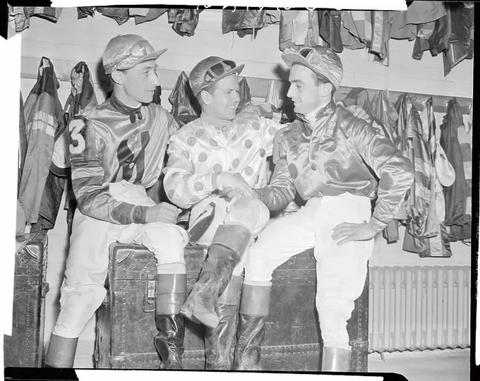 Framed Print : Jockeys Sitting and Conversing Framed Print : Jockeys Sitting and Conversing