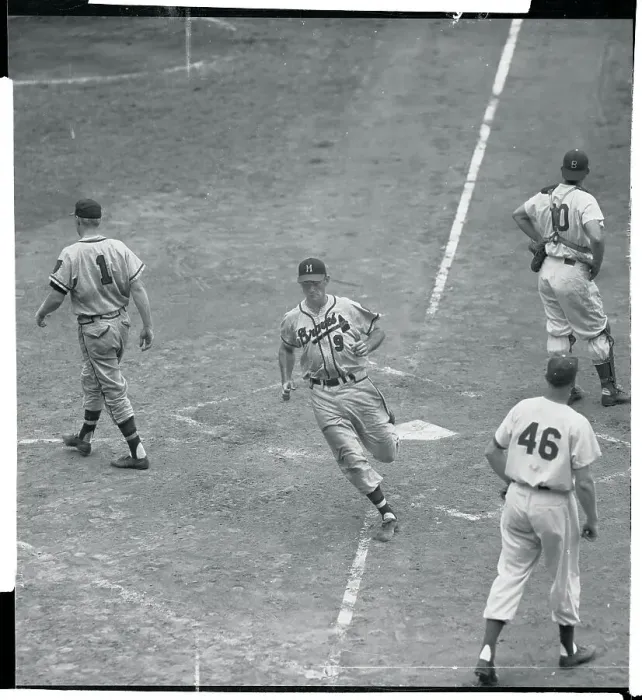 Framed Print : Joe Adcock Running to Home Plate Framed Print : Joe Adcock Running to Home Plate