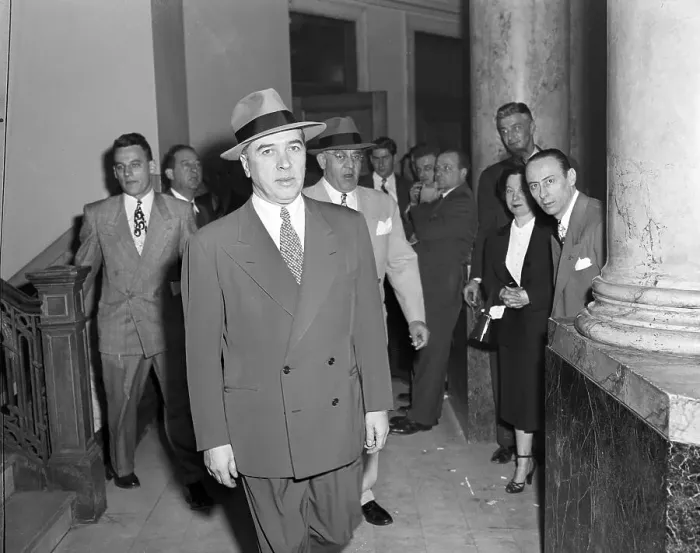 Framed Print : Joe Adonis Walking Into Court Framed Print : Joe Adonis Walking Into Court
