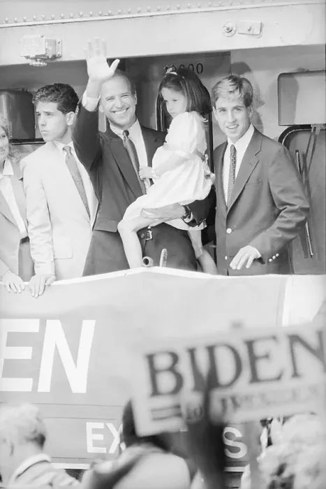 Framed Print : Joe Biden. Delaware Senator Joseph Biden smiles and waves