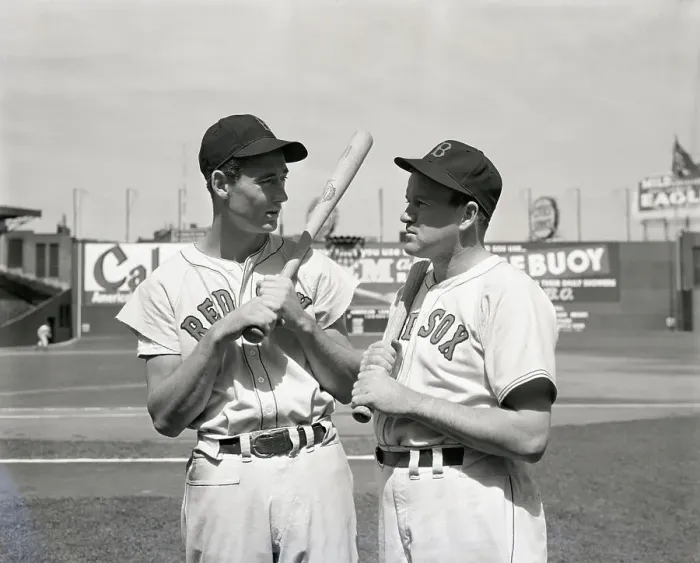 Framed Print : Joe Cronin And Ted Williams On Field Framed Print : Joe Cronin And Ted Williams On Field