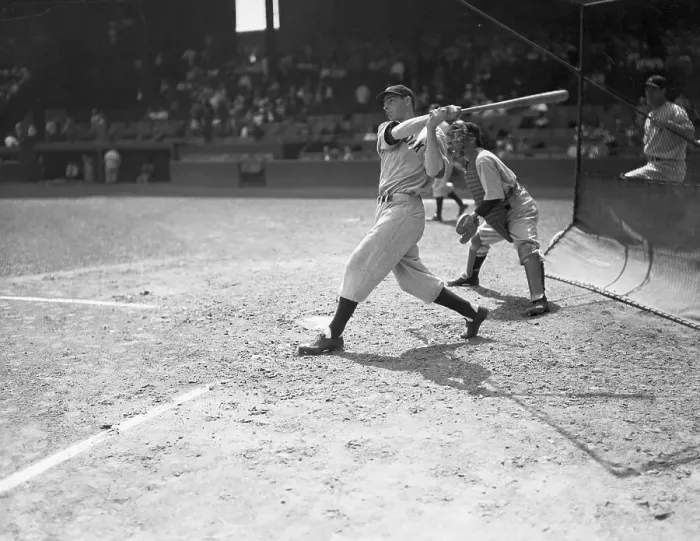 Framed Print : Joe Dimaggio at Bat During Game Framed Print : Joe Dimaggio at Bat During Game