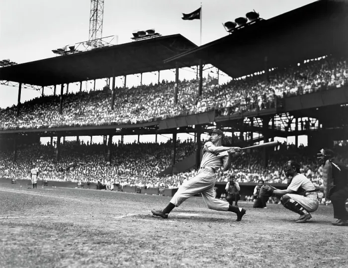 Framed Print : Joe DiMaggio Batting Framed Print : Joe DiMaggio Batting